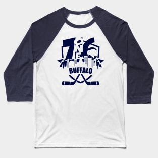 716 Buffalo Hockey 1 color Baseball T-Shirt